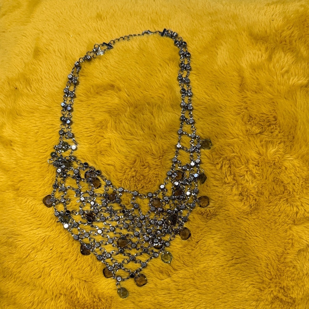 Urban Outfitters Silver Statement Necklace and earrings bundle - Picture 3 of 4